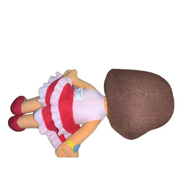 Dora The Explorer Plush Doll 13” Heart Dress/Shoes Nickelodeon Stuffed Toy 2013 - Picture 9 of 10